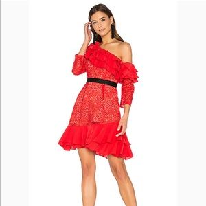 For Love & Lemons Chianti Off Shoulder Dress XS